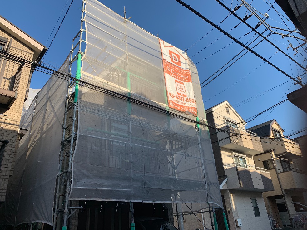 東京都品川区　屋根外壁塗装工事