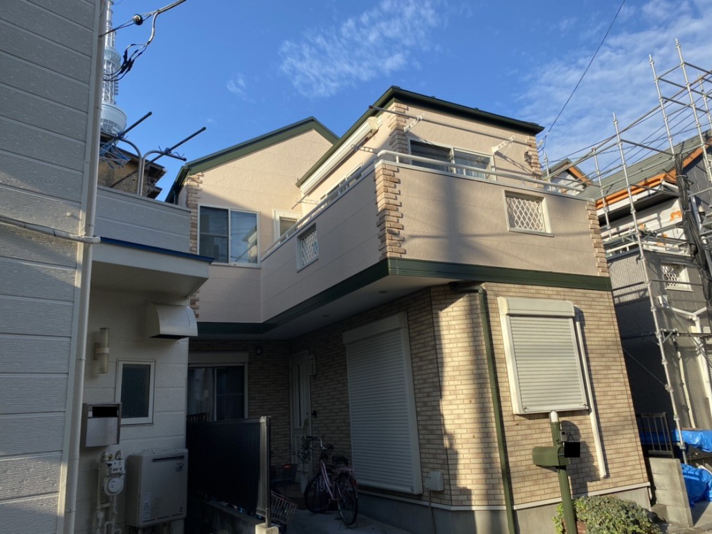 東京都墨田区　屋根外壁塗装工事