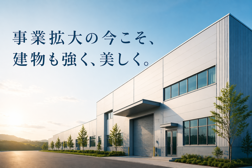 増産・設備投資のタイミングで外壁工事を同時に行うべき理由