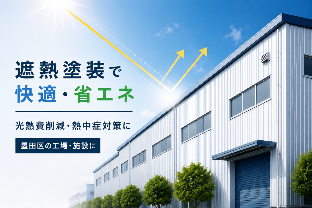 光熱費を削減したい企業必見！工場・施設の遮熱塗装という選択